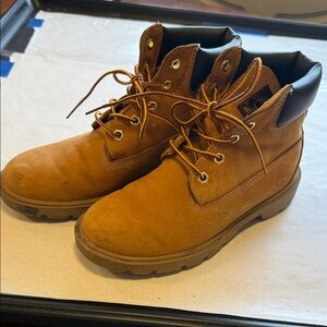 Timberland Brown Kids Lace-Up Boots